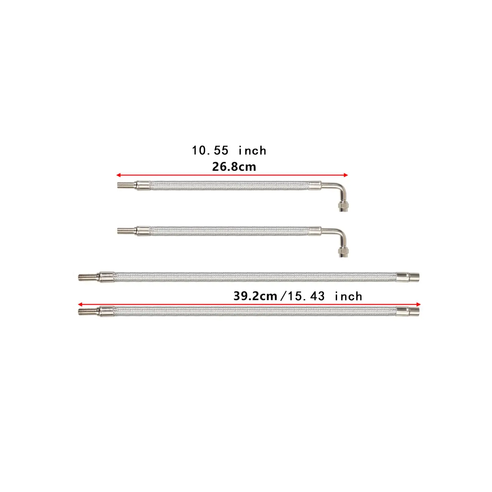 Универсальный комплект удлинителей стержня двойного клапана металлический для