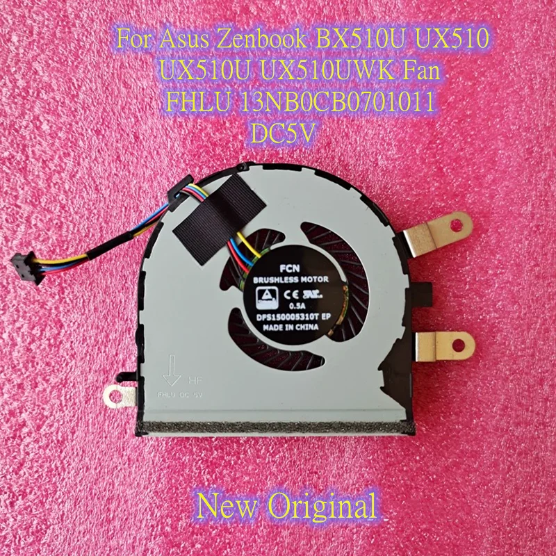

Новый оригинальный ноутбук, центральный процессор для планшетов BX510U UX510 UX510U UX510UWK Fan FHLU 13NB0CB0701011 DC5V