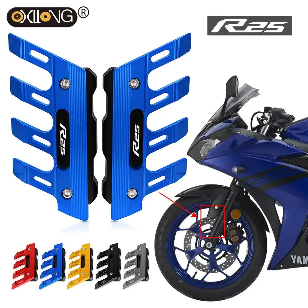 

For YAMAHA YZF-R25 YZFR25 YZF R25 2015-2021 Motorcycle Mudguard Front Fork Protector Guard Block Front Fender Anti-fall Slider