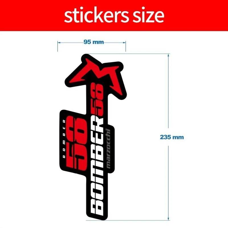 2 шт./набор наклейки на велосипед бомбер