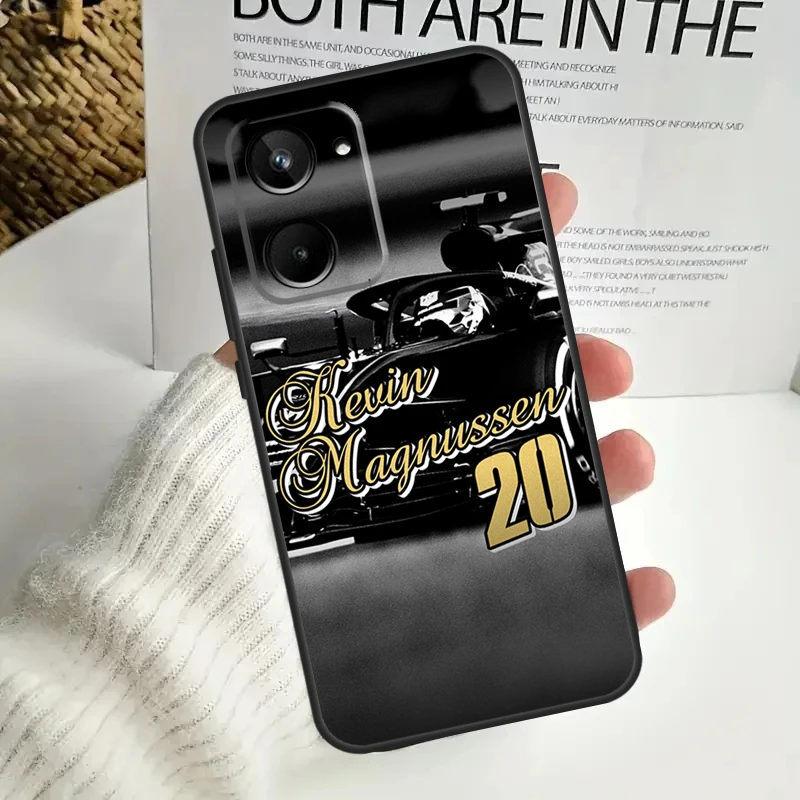 Kevin Magnussen F1 чехол для Realme 9 10 11 12 Pro Plus GT5 GT Neo5 C21Y C25s C30 C31 C33 C35 C51 C53 C55 C67