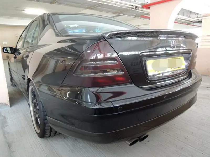 

Fit For Carbon Fiber 2001-2006 W203 C-Class A Rear Wing Trunk Spoiler