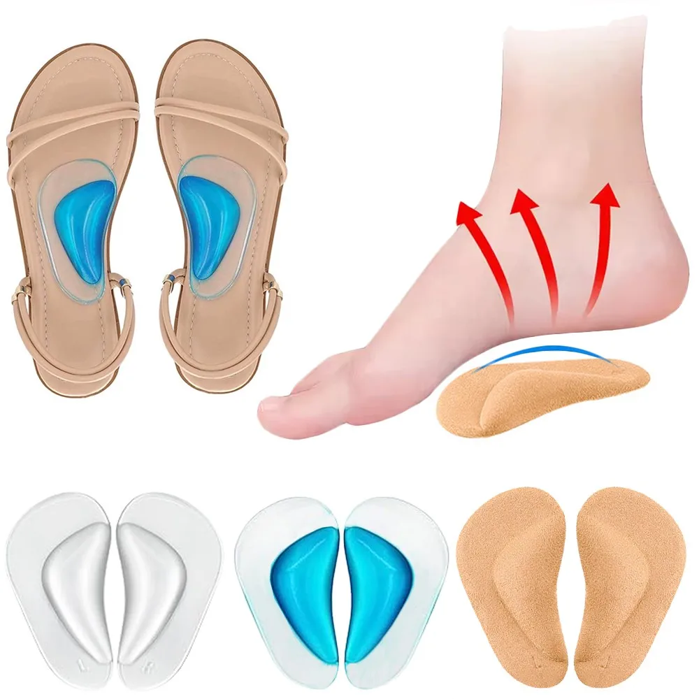 Silicone Orthopedic Insoles for Shoes Women Feet O/X  Plate Flat Foot Corrector Shoe Cushion Orthotic High Arch Support Insoles