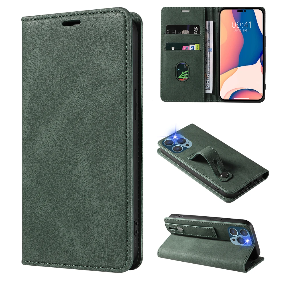

Leather Flip Case for iPhone SE2 6s 7 8 SE 2020 11 12 13 14 Mini Pro PLUS X XS Max XR Luxury Wallet Cards Stand Phone Bags Cover