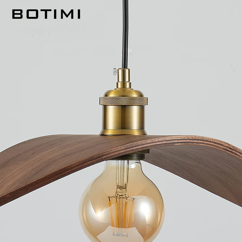 BOTIMI Gleba Wood Коричневые подвесные светильники Барный стол Подвесной светильник