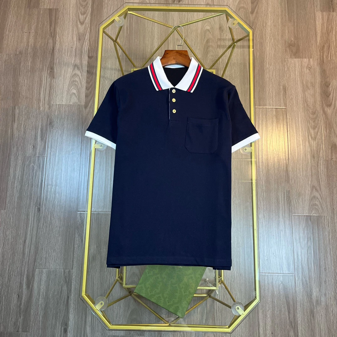 

2023 Summer Men's POLO Shirt Business Casual Style Breathable Wrinkle Resistant High-Quality Cotton T-Shirt For Mens