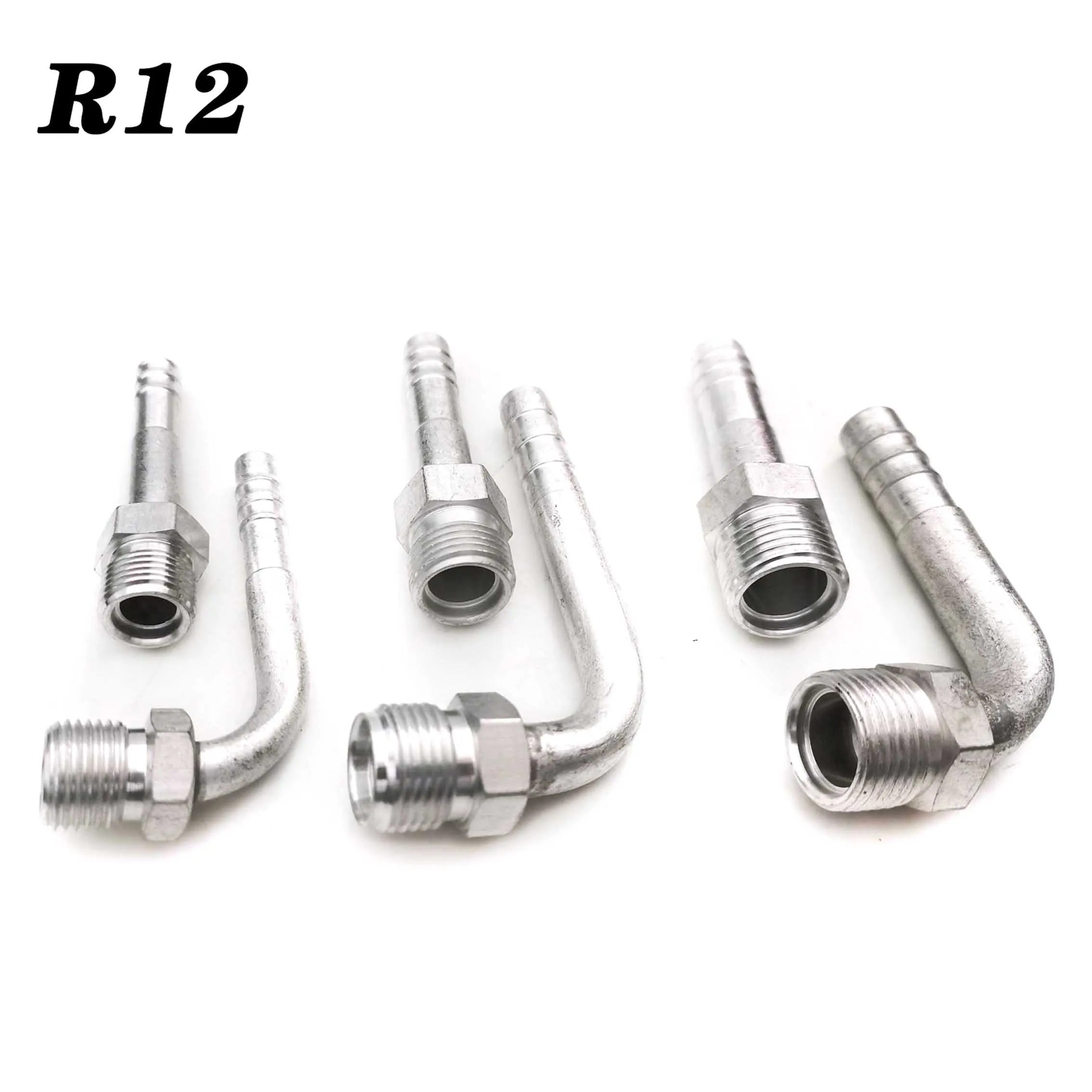 

Зубчатое наружное соединение, алюминиевый фитинг R134a R12 3/8 1/2 5/8, зажим для шланга, прямая/изогнутая Мужская вставка, уплотнительное кольцо, зубчатый фитинг