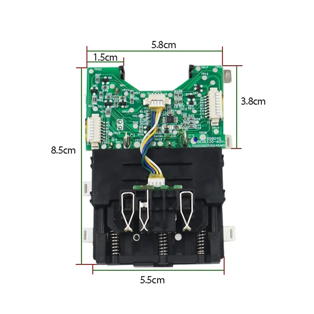 

DCB609 Lithium Battery Plastic Case Charging PCB Protection Circuit Board For DeWalt 20V 60V Power Tools Repairing Accessories