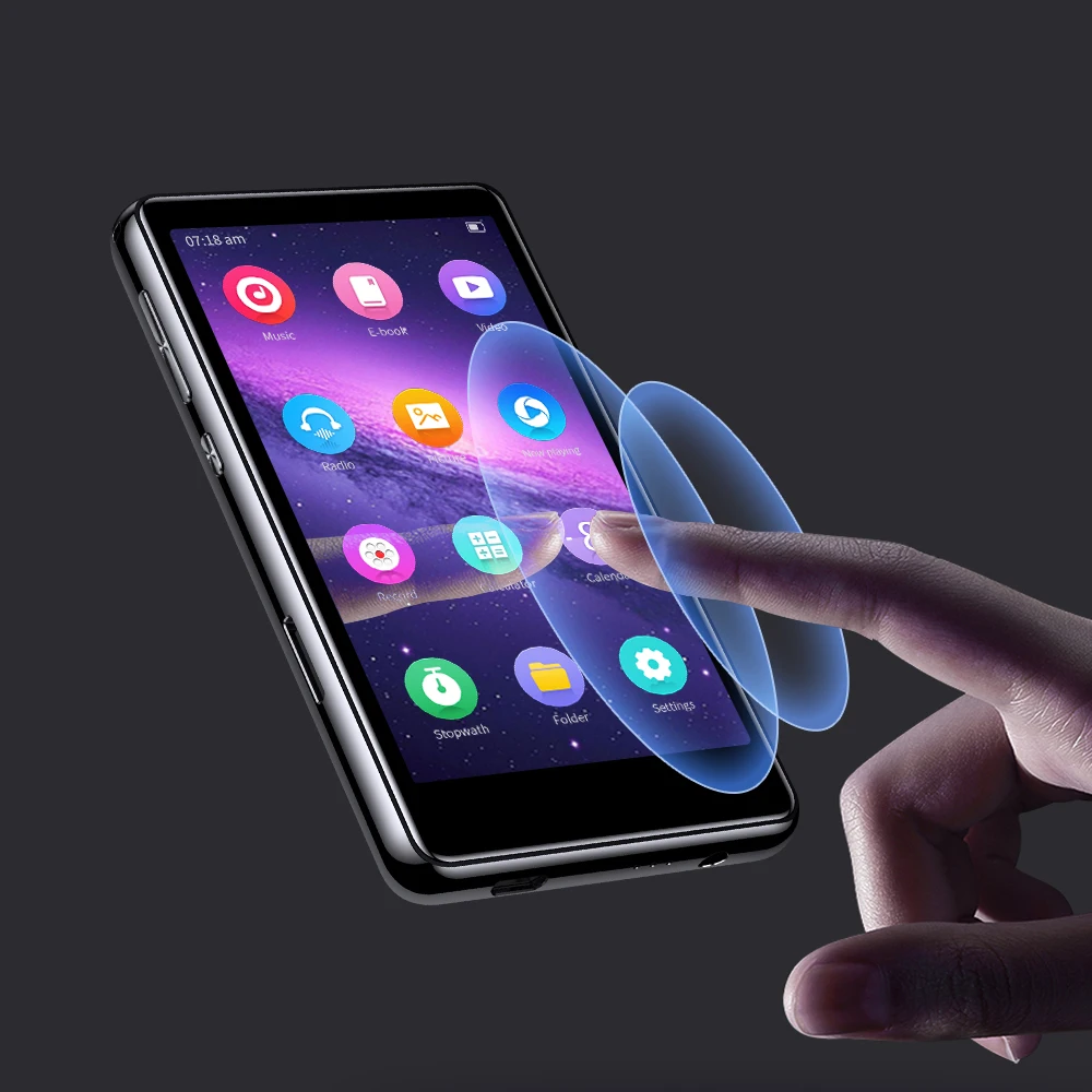 

Новинка 2023, поддержка Bluetooth MP3-плеера с высоким разрешением и Полноразмерным сенсорным экраном, Built-in Speaker HiFi, без потерь, звуковой плеер