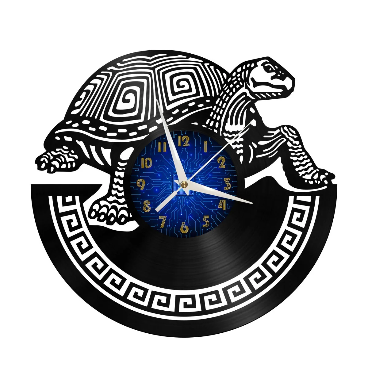 

Millennium Turtle Vinyl Wall Clock, Vinyl Record Clock Wall Art Silent & Non-ticking