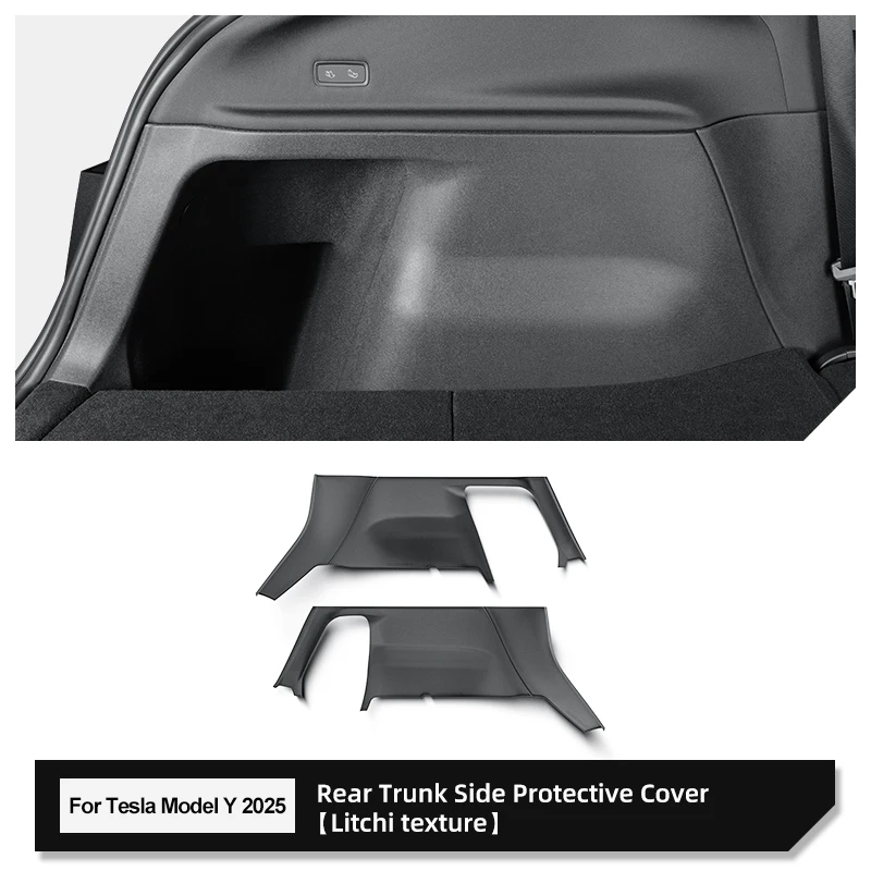 

SMABEE для Tesla Model Y Launch 2025 Juniper, задняя боковая противоударная накладка на багажник, полное покрытие, автомобильная антигрязная накладка, черная