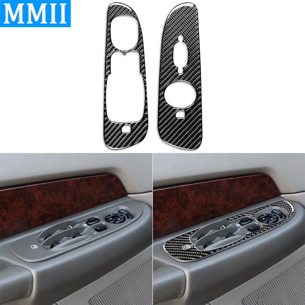 

For Dodge Ram 2500/3500 2006-2009 Carbon Fiber Window Lift Control Panel Trim Cover Car Interior Accessories Decoration Sticker