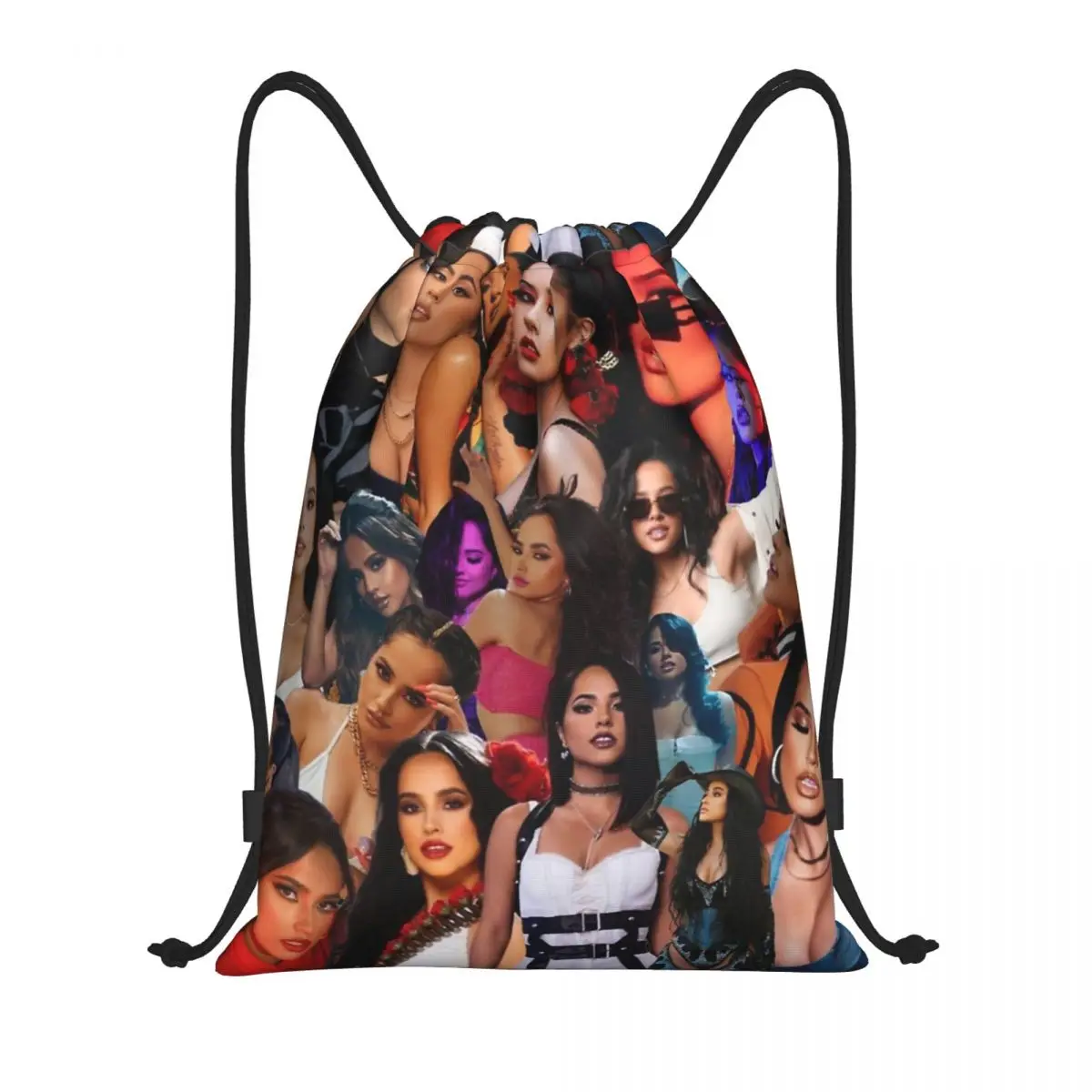 

Винтажный рюкзак Karol с коллажем на шнурке, спортивный рюкзак для тренажерного зала, Bichota String Bags для йоги