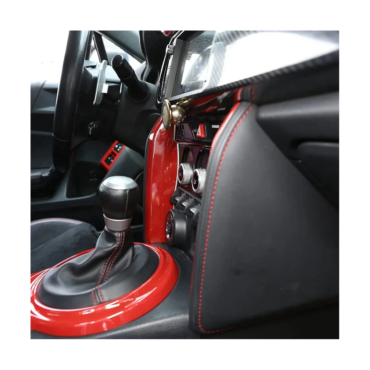 

Center Console Side Strip Gear Shift Panel Decor Cover Trim Frame for Subaru BRZ Toyota 86 2012-2020
