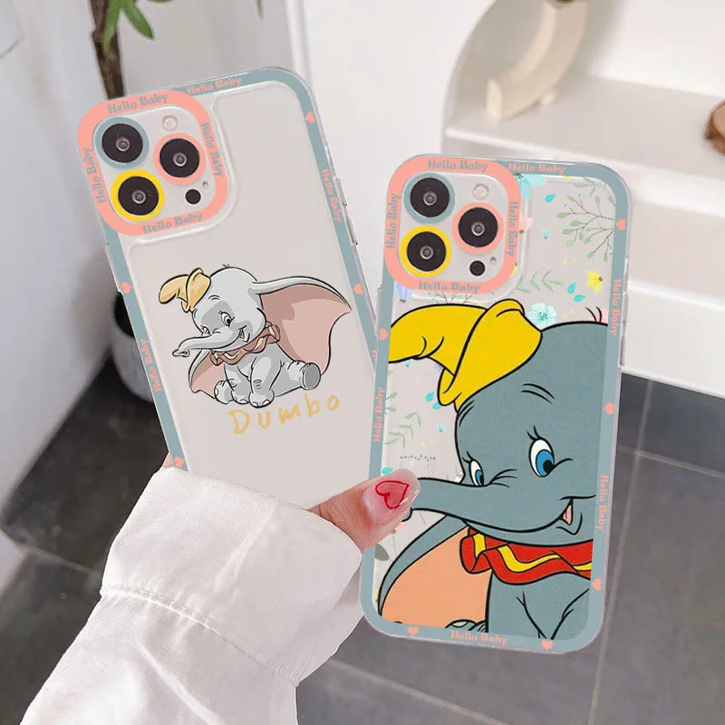 

Disney Dumbo Flying Elephant Phone Case for iPhone 11 12 13 Mini Pro Max 14 Pro Max Case shell