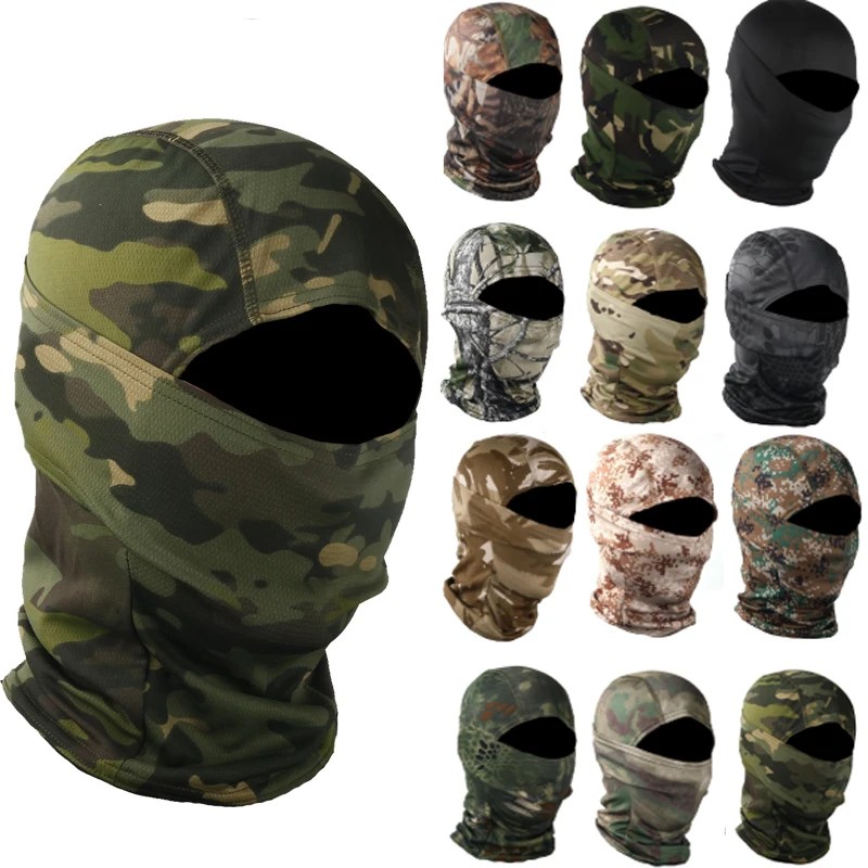 Тактическая камуфляжная Балаклава маска для лица CS Wargame армейская охота