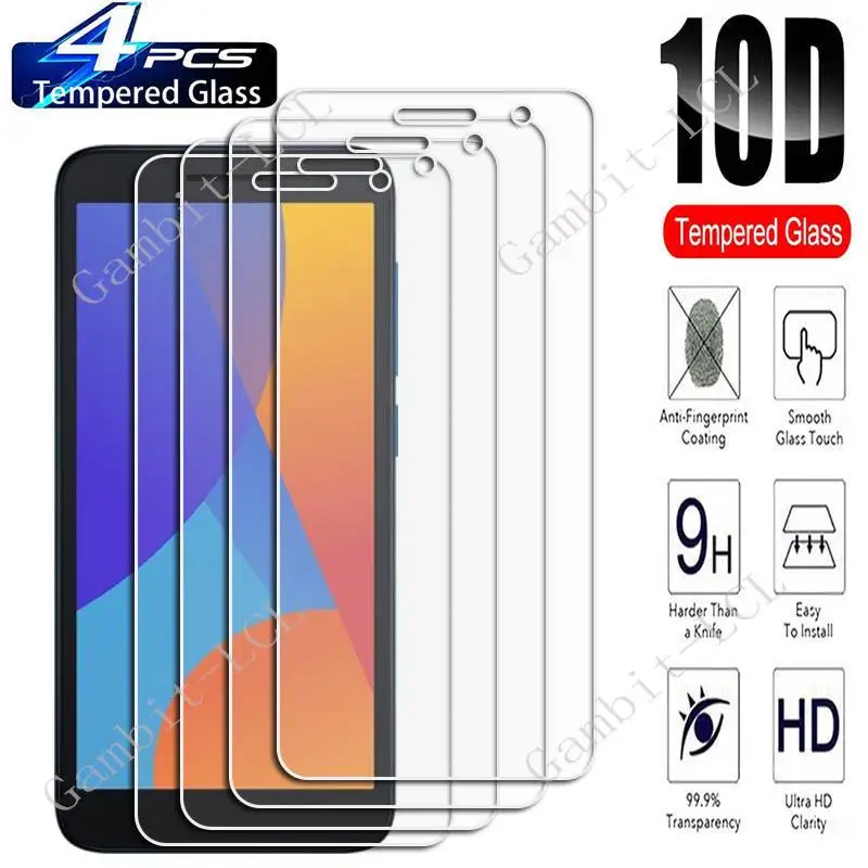 

4 шт. для Alcatel 1 5033D защитное закаленное стекло для экрана Alcatel1 (2019) 1A (2021) 5 "защитная пленка