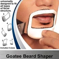 5pcslot beard comb hairbrush symmetric cut salon mustache beard styling template for beard shaping trimming tool