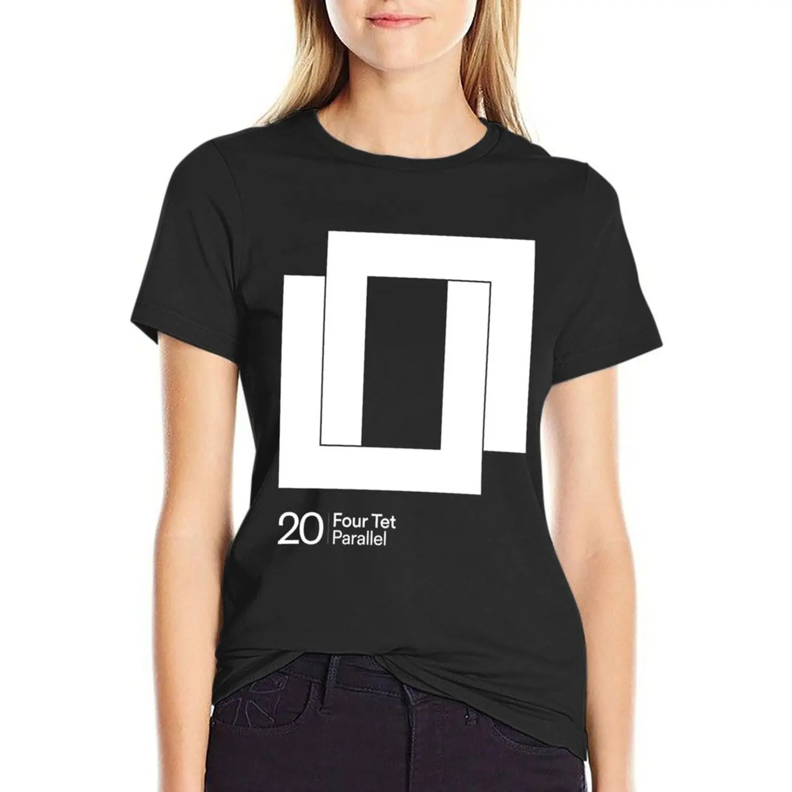 Четыре футболки параллельная футболка кавайная одежда забавные тренировочные