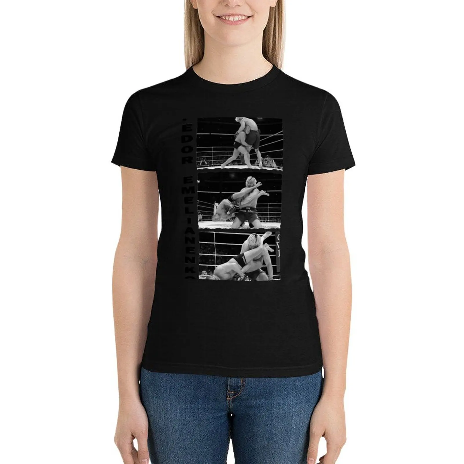 Женская футболка большого размера Fedor emelianko Essential