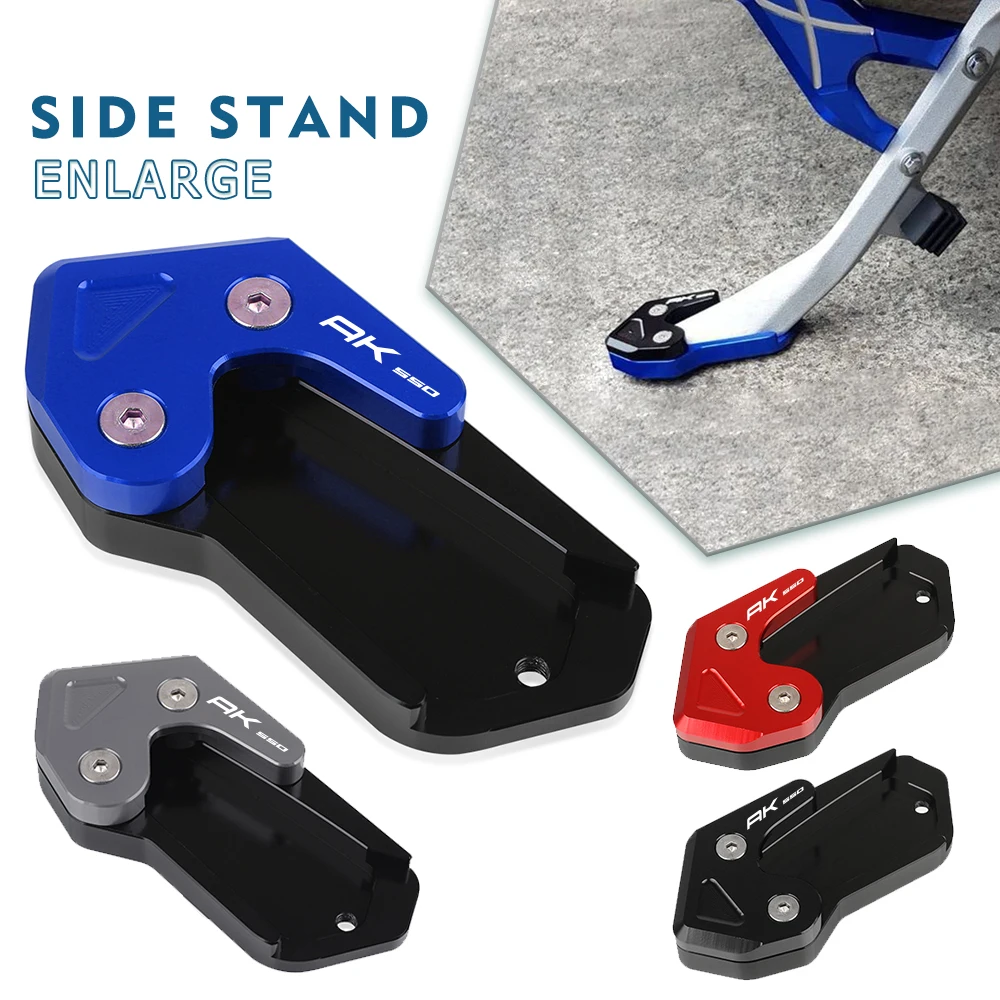

AK ak 550 Motorcycle CNC Kickstand Extension Side Stand Enlarge FOR KYMCO AK-550 AK550 AK 550 2016-2023 2022 2021 2020 2019 2018