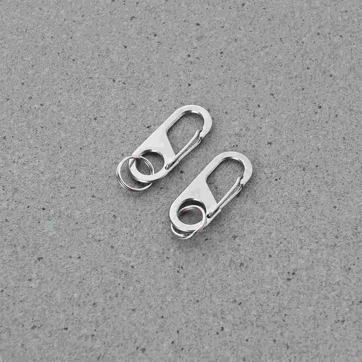 

2 Pcs Metal Keychain Dog Id Tag Heavy Duty Keychain Dog Tags Dogs Engraved Key Ring Tags Dog Tag Clip Stainless Steel