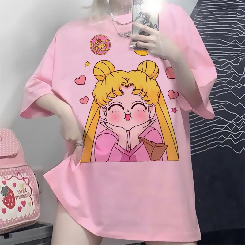 Футболка женская в стиле японского аниме милая эстетичная - Цена: 247.2