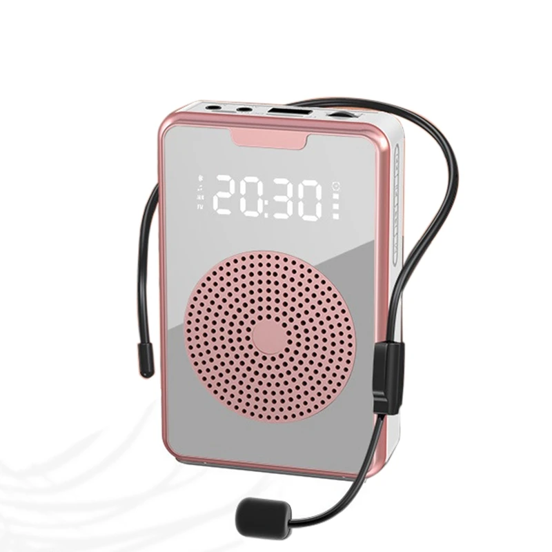 

Portable Voice Amplifier For Teachers With Microphone Headset,Rechargeable Speaker For Training,Tour Guide,Classroom