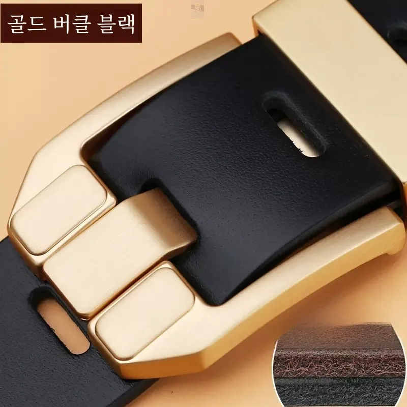 Lanyazawa мужской кожаный ремень с пряжкой из натуральной воловьей кожи модный