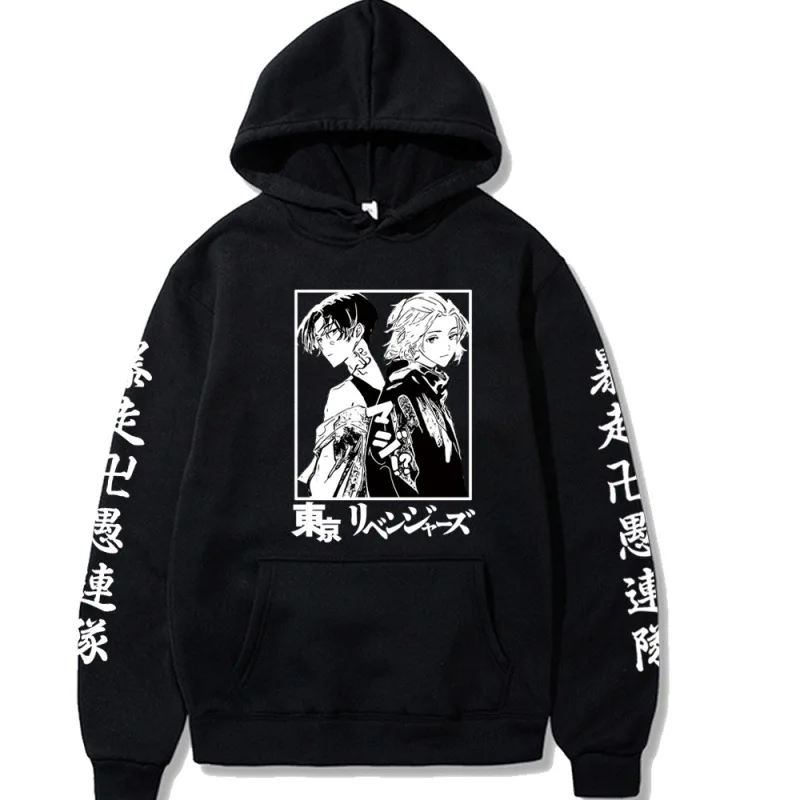

Hot Harajuku Tokyo Revengers Hoodie Anime Manjiro Sano Mikey Graphic Hoodie Men's Sportswear Cosplay Sweatshirt Pullover
