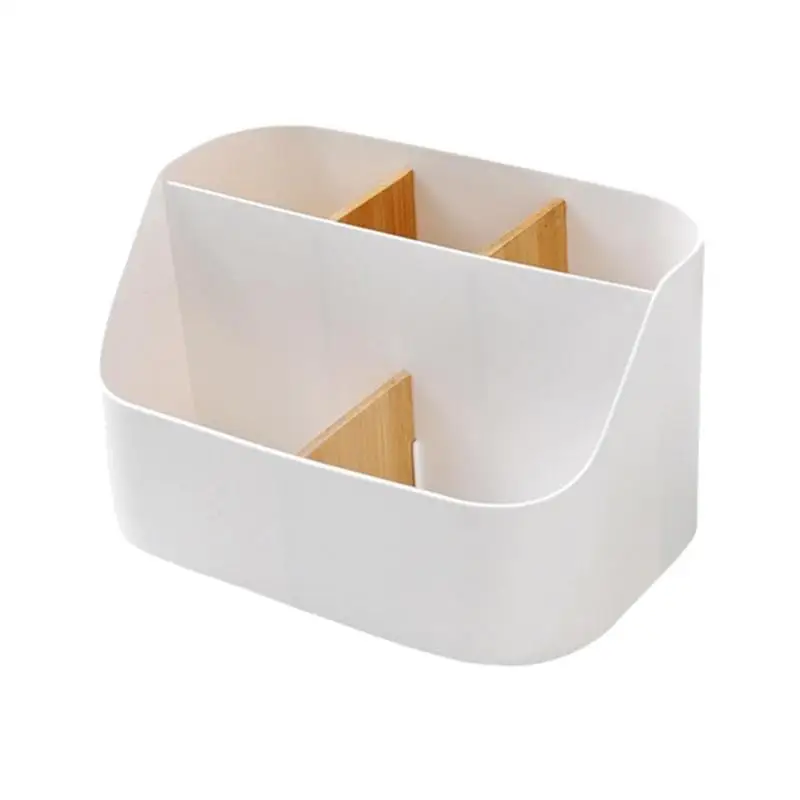 

Multifunctional 5 Slots Bathroom Toothbrush Toothpaste Holder Shaving Makeup Brush Desk Storage Containers Case Organizer