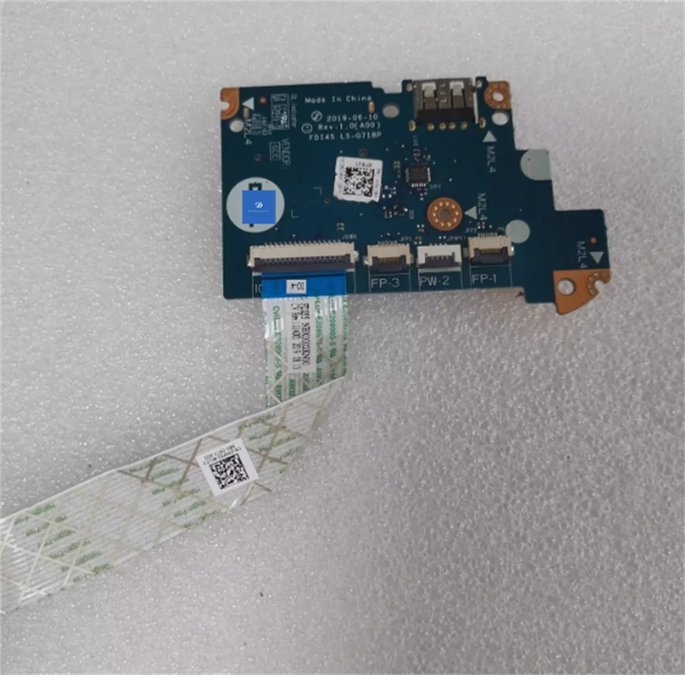ДЛЯ Dell Inspiron 5493 5593 3401 3501 USB SD-считыватель плата кнопки питания с кабелем LS-G718P