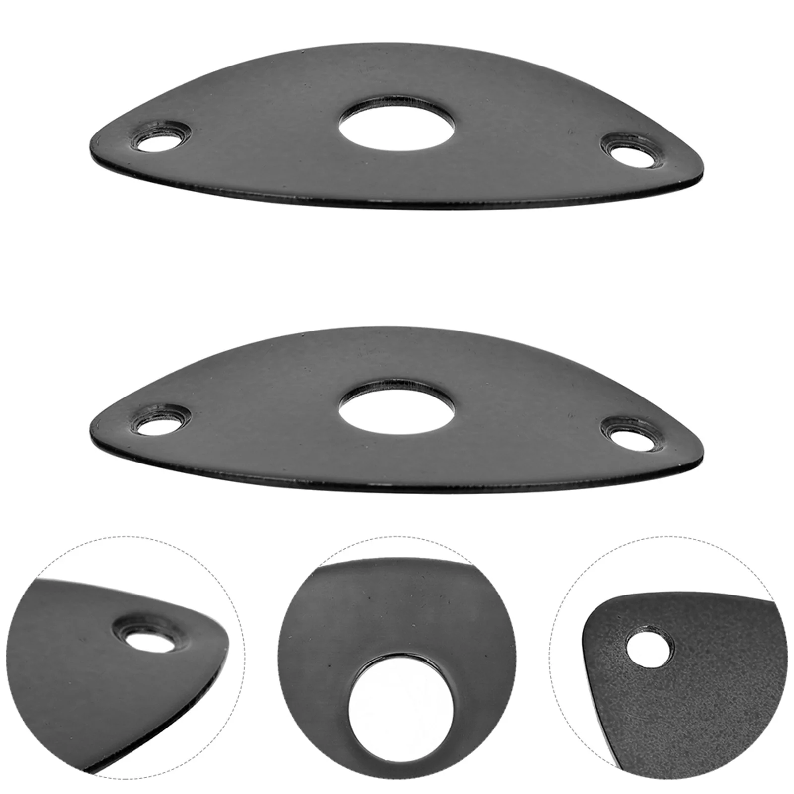 

Guitar Jack Cover Electric Output Interface Baffle Plate Zinc Alloy Supply Cat-eye Shape Outer Pad For Bass