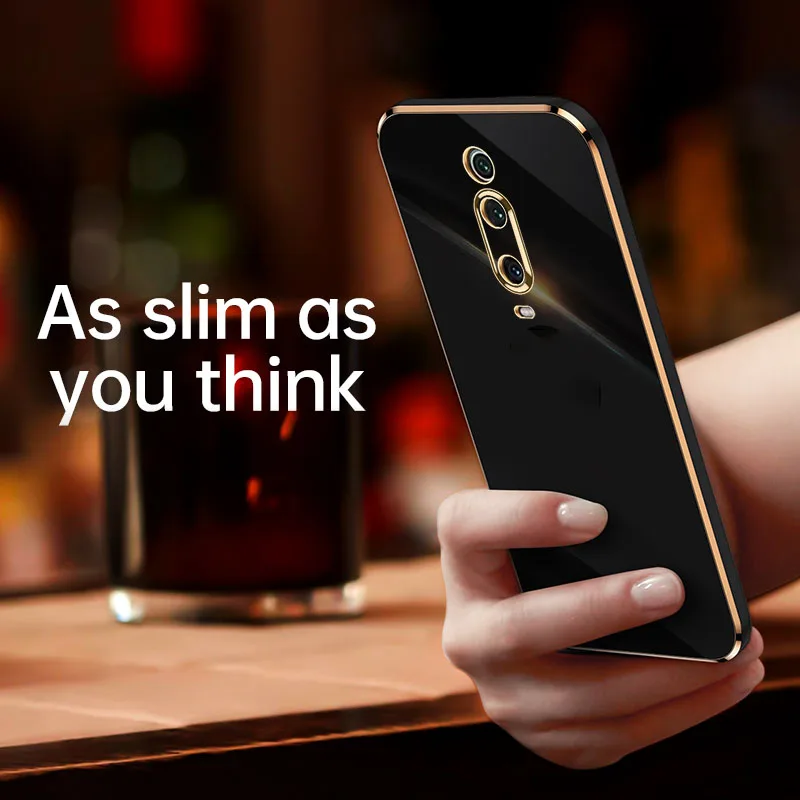 Роскошный глянцевый чехол для телефона с квадратным покрытием Xiaomi Mi 9T Pro Mi9T