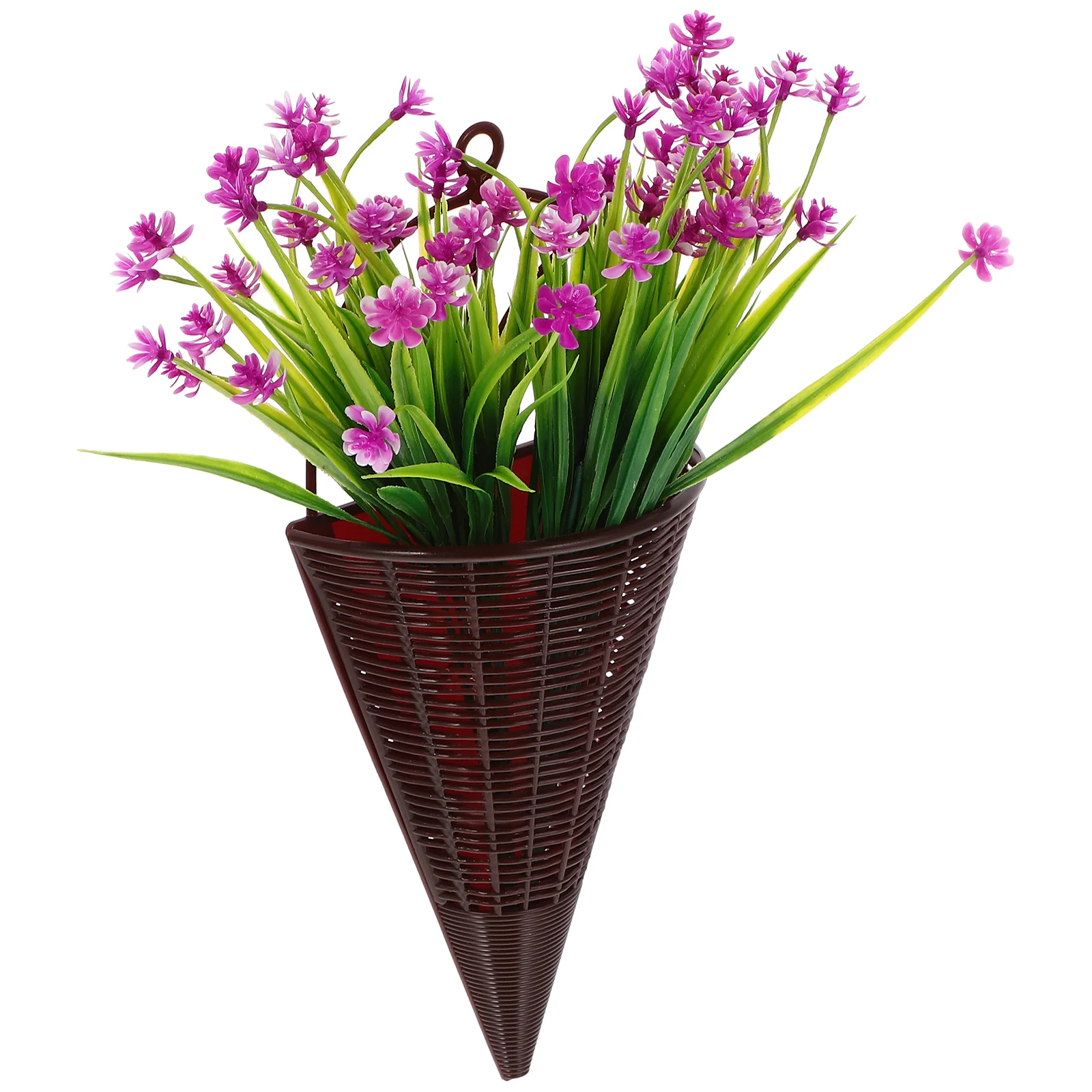 

Wall Hanging Artificial Flowers Fake Farmhouse Decoration Hualien Basket Plastic Potted Plant Home