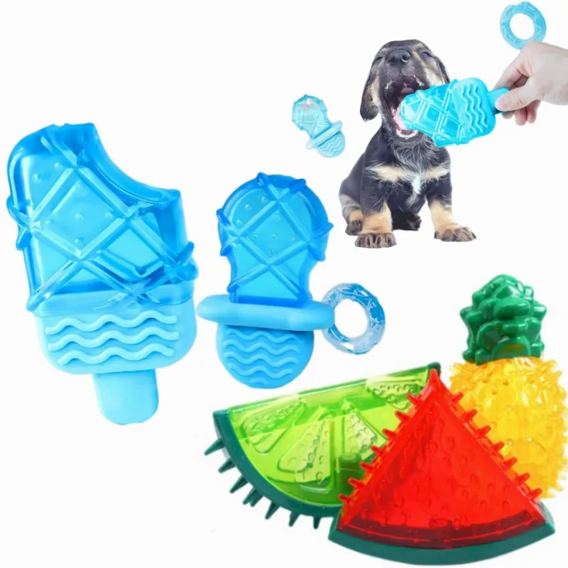 

Dog Toy Summer Frozen Water Cooling Pet Toy TPR Material Wear-Resistant Tooth Cleaning Entertainment Tool Pet Accessories