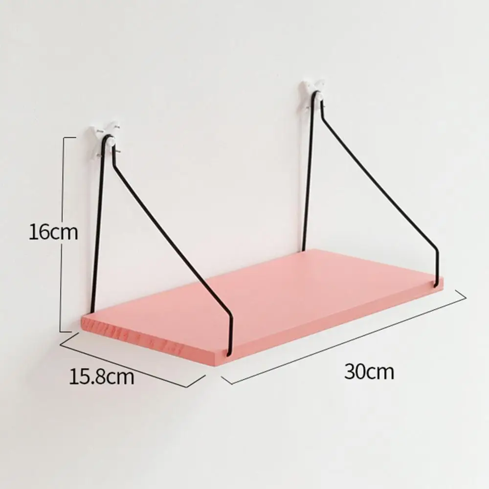 

Storage Rack Wooden Holder Wall Mounted Shelf Living Room Bedroom Decoration