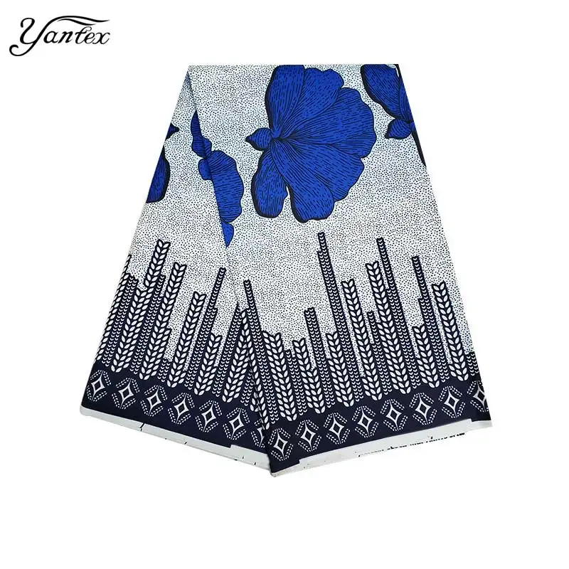 

YANTEX анкарская ткань африканские настоящие восковые принты ткань Африканский полиэстер Африканский воск Нигерия Батик Ткань 6 ярдов/шт. Для ...