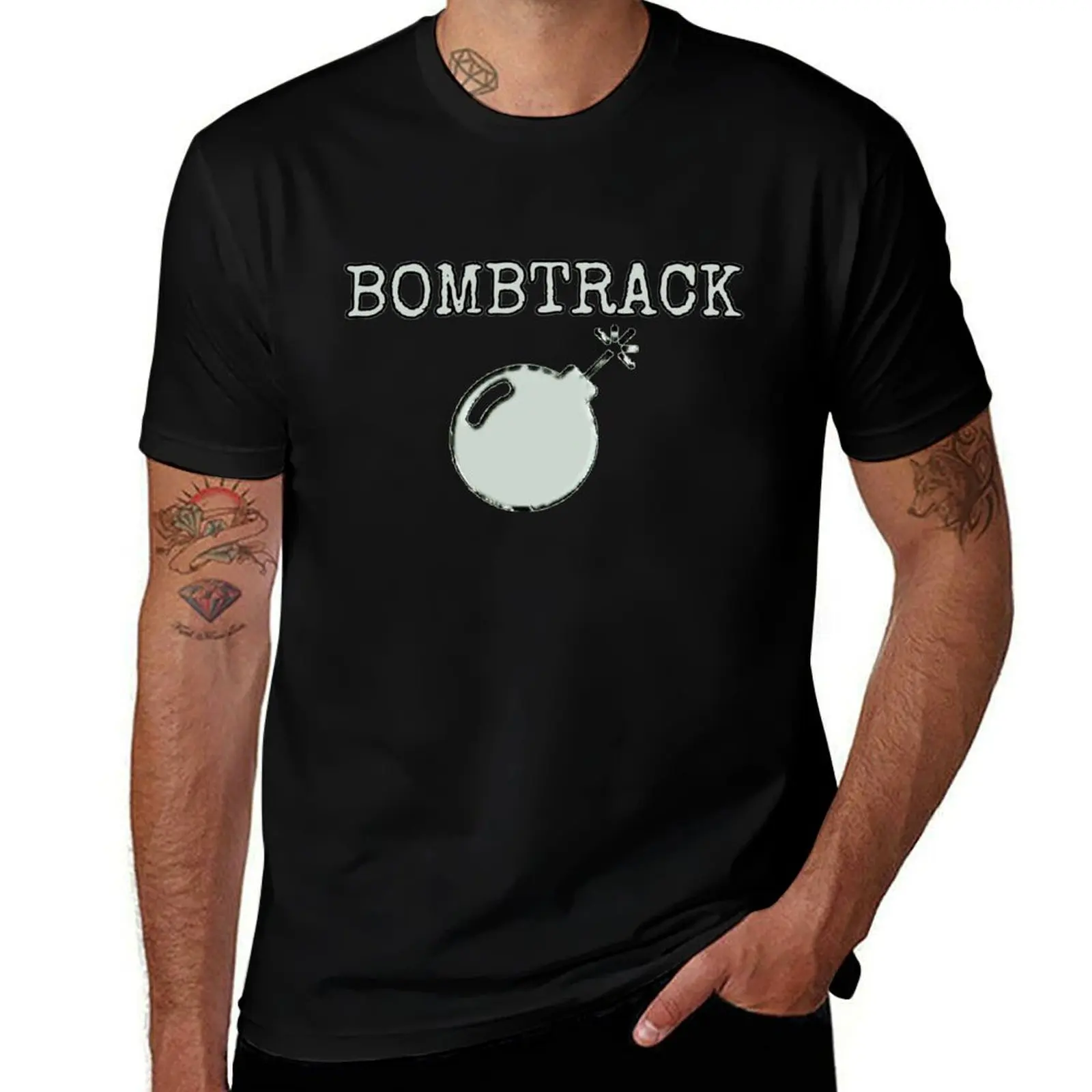 Фото Футболка Rage Against The Machine Bombtrack, мужская футболка, футболка из плотного хлопка для мужчин, футболка из 100% хлопка №1