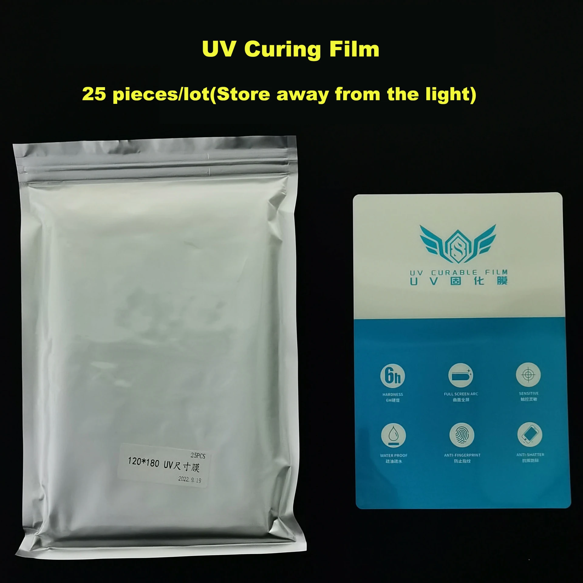 25PCS High Quality UV Fiber Glass Screen Protective Film Flexible Hydrogel Film UV Curable Film For Full Screen Anti-Shatter
