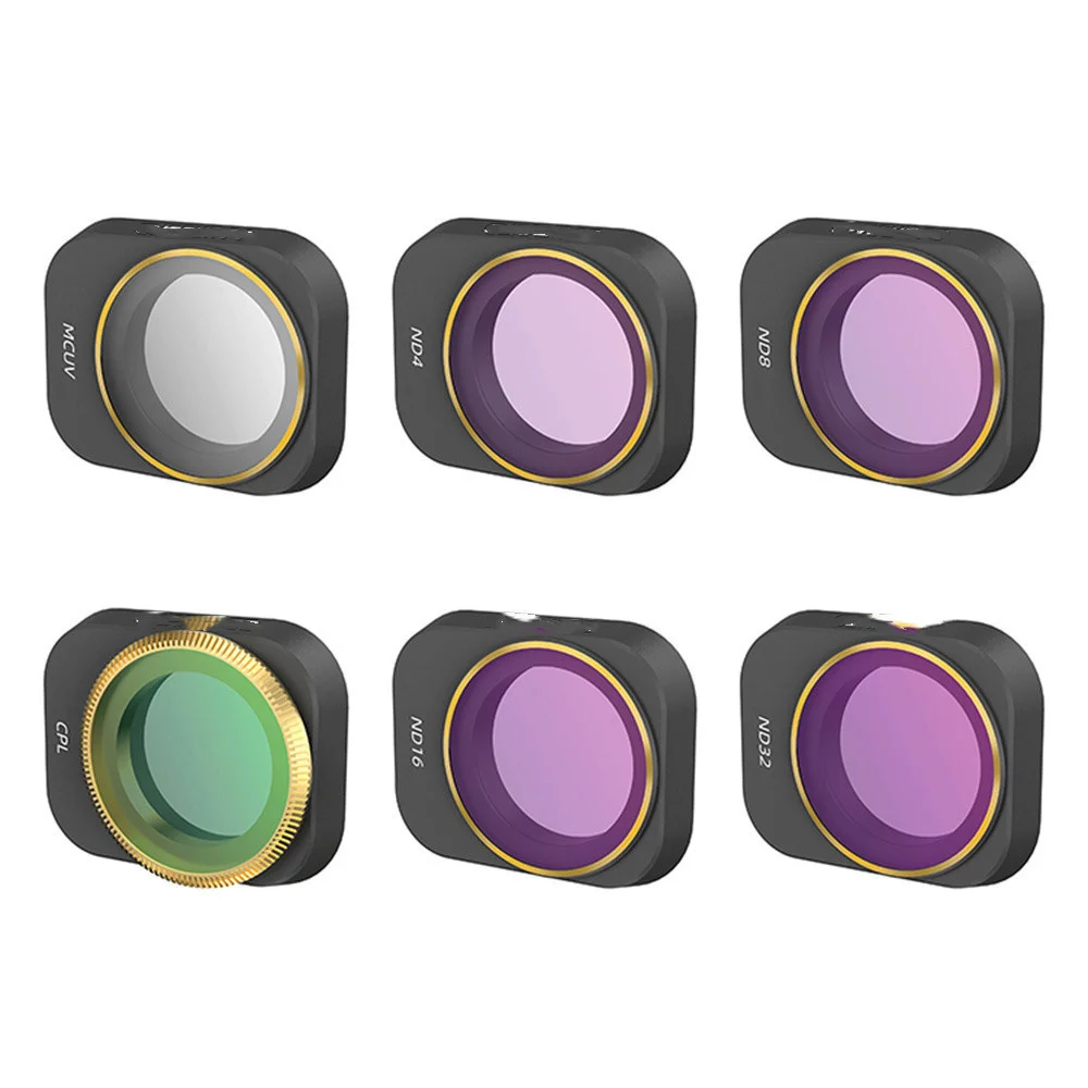 

Комплект фильтров для объектива камеры дрона для DJI Mini 3 Pro сменные фильтры MCUV/ND4/ND8/ND16/ND32/PL/CPL