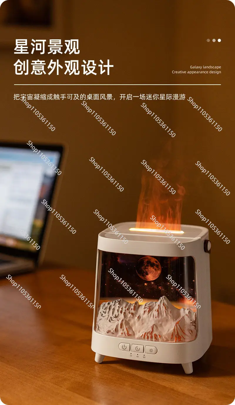Компьютерный настольный светильник-ночник с эффектом лавового пламени, ароматерапевтический увлажнитель воздуха, эмбиентное освещение для киберспорта, улучшенный датчик, декор для комнаты (art.: 3920dac2aea5d) - 3920dac2aea5d