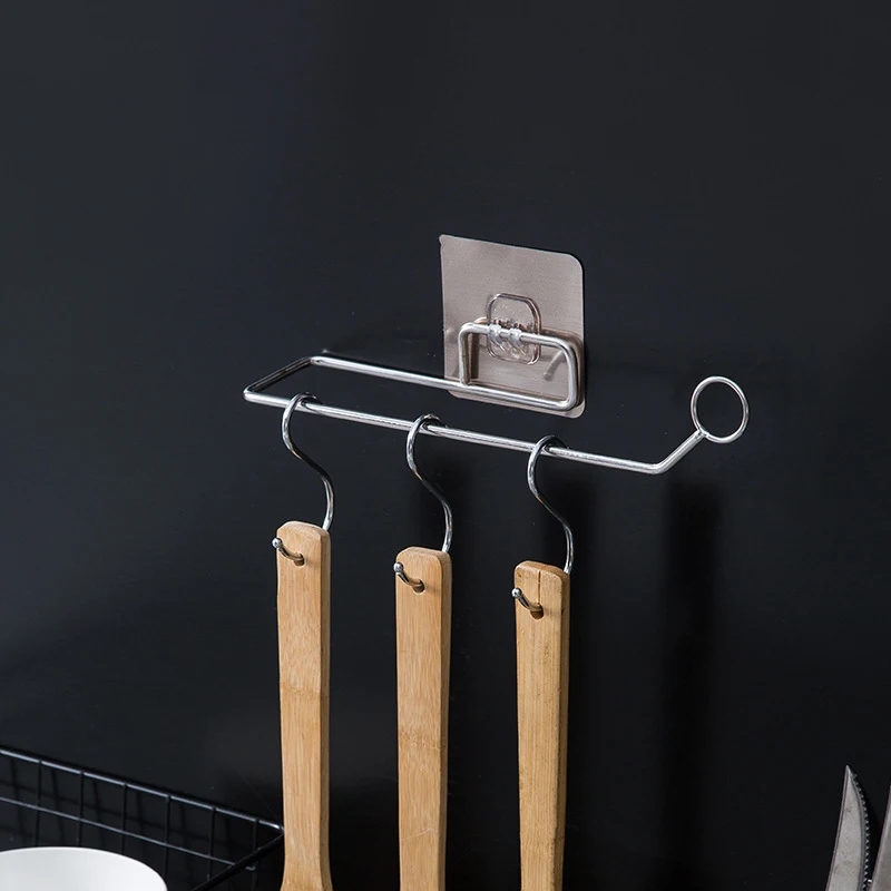 

Household Punch Free Kitchen Tissue Paper Holder Hanging Bathroom Toilet Storage Rack Waterproof Portable Towel Stand Supplies