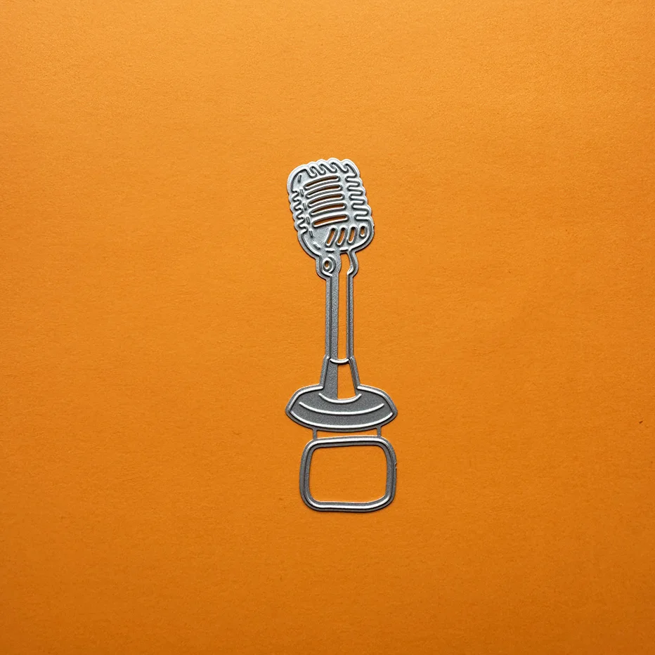 Вырубные штампы с микрофоном для скрапбукинга оформление сделай сам бумажная