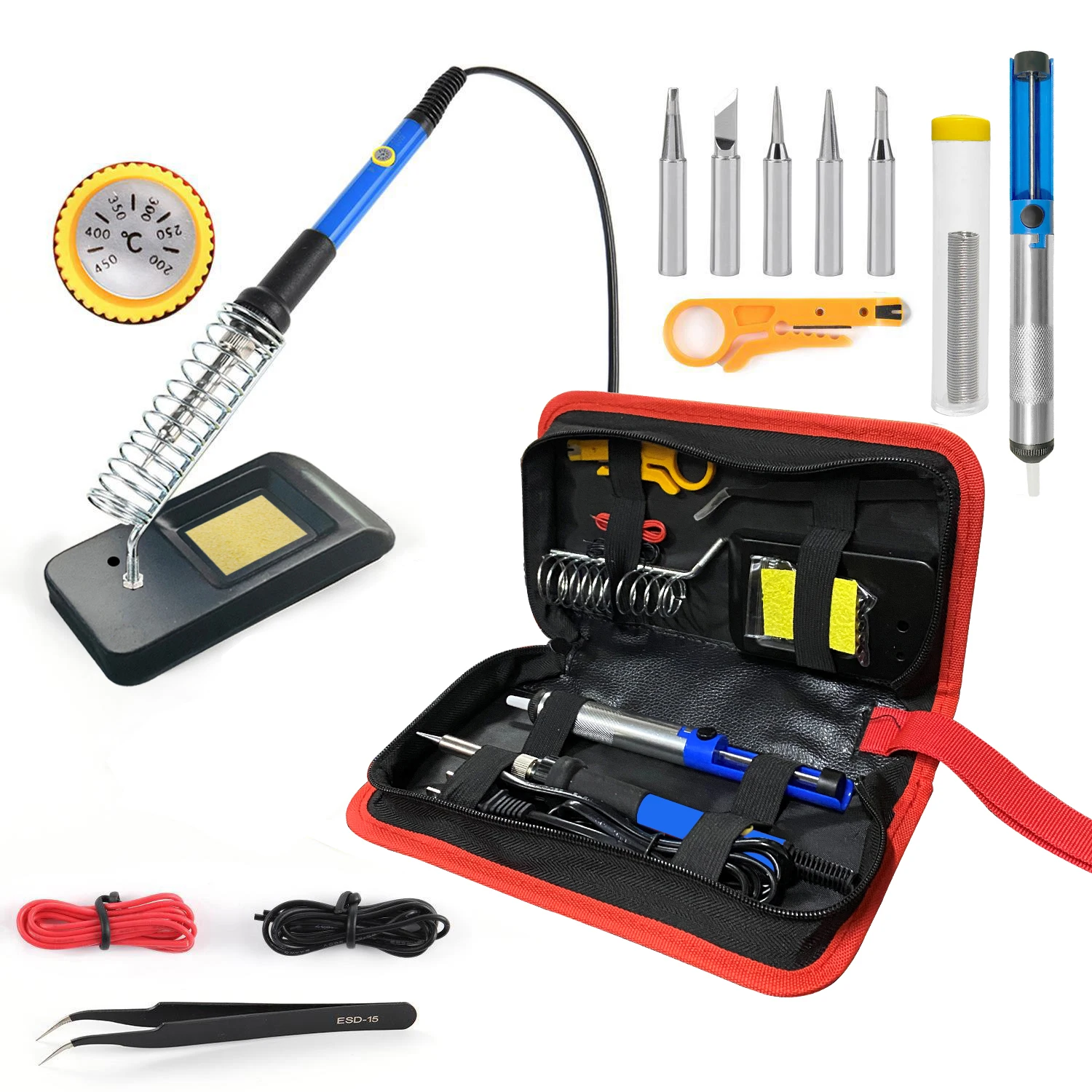 

Паяльник Lefavor 936, 60 Вт, 15 предметов