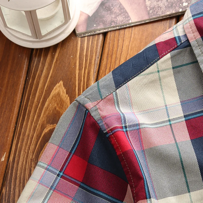 Брендовая Летняя мужская рубашка в стиле милитари повседневная с коротким