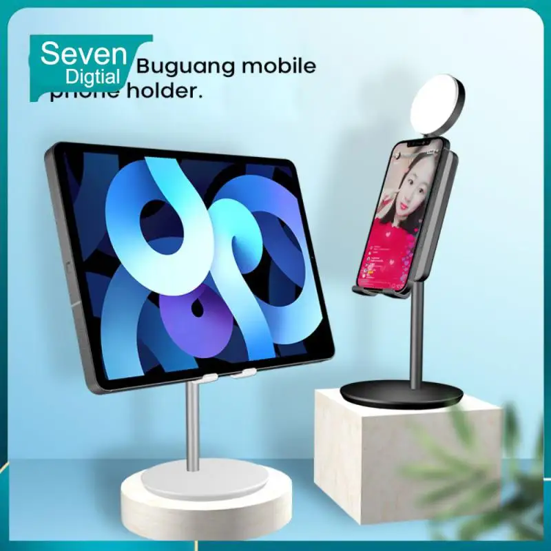 

Rotated Mobile Phone Stand Small Aluminum Alloy Telephone For Iphone Ipad Bracket Black Stable Portable Folding Silicone