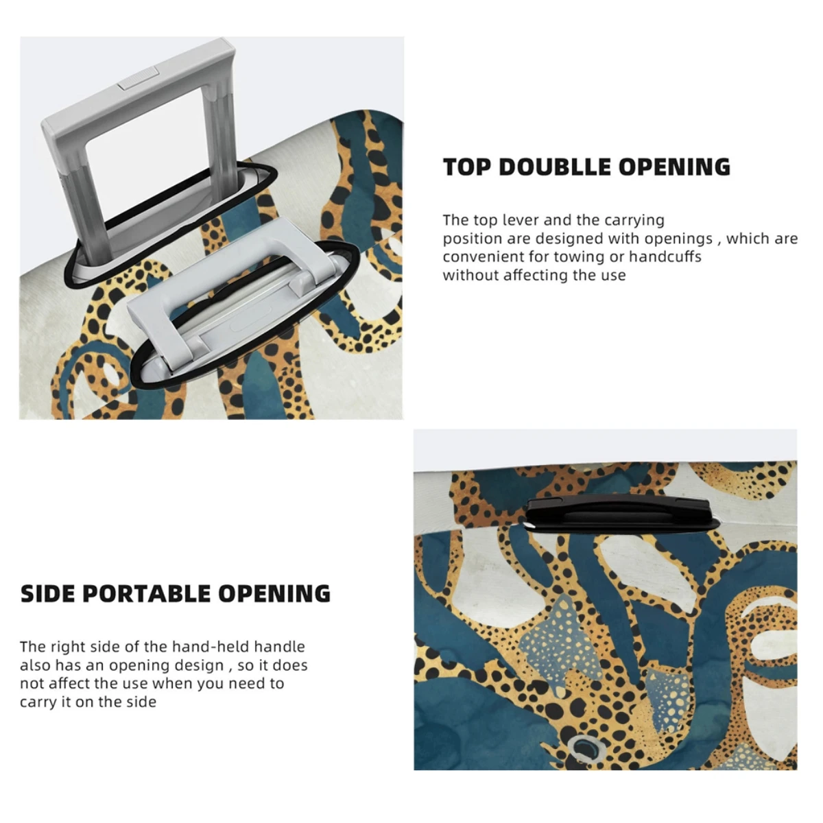 Luggage Cover Suitcase Dust Cover Luggage Travel Scratch Protection Cover Accessories 18-32in Thickened And Wear-resistant