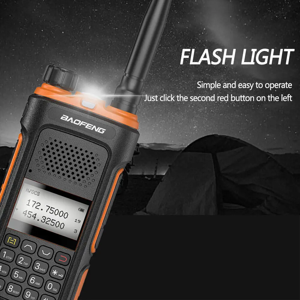 Long Range Walkie Talkie 100 Mile Two Way Radio Dual Band Headset Waterproof Reach Further and Receives Strong Signals Brand New