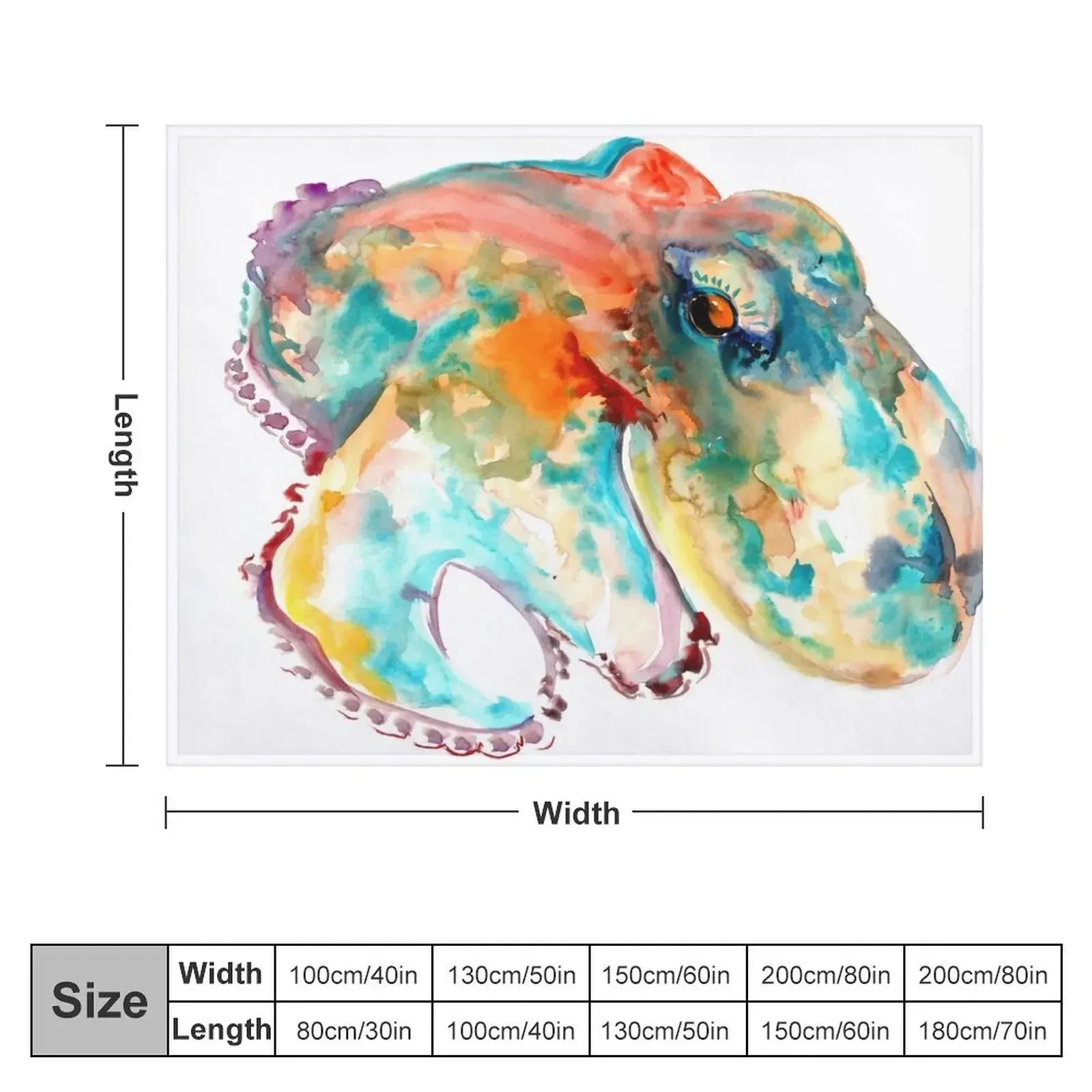 Оранжевое бирюзовое одеяло с осьминогом фланелевые одеяла ворсом для волос